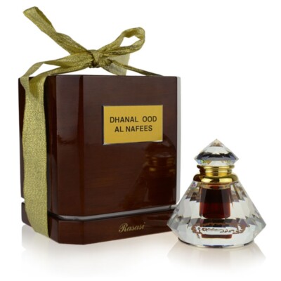 Dhanel Oudh Al Nafees by Rasasi 6ml Attar Oil-Free Express Shipping SEALED Nafis