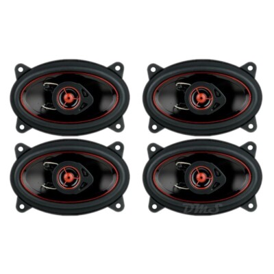 (4) Audiopipe CSL-4602R | 4x6 Inch 150W 4 Ohm 2-Way Coaxial Car Speakers 4x6''