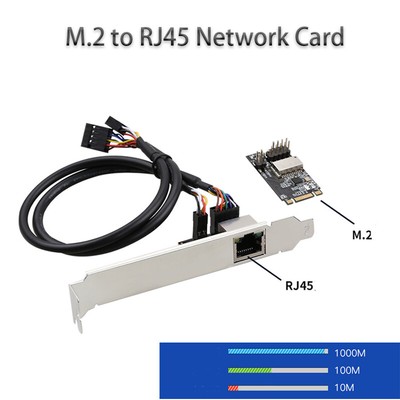 PCI-E Gigabit network card Ethernet  M.2 B-Key M-key to RJ45 computer accessorie