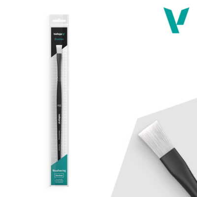 VALLEJO B09002 Weathering FLAT Synthetic Brush - Medium