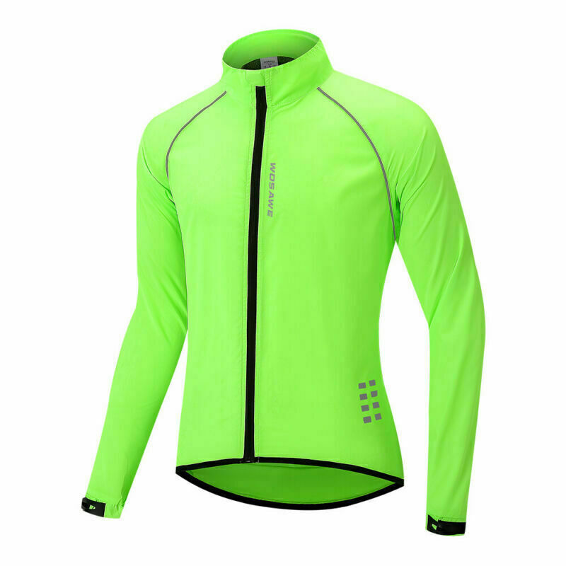 WOSAWE Ultralight Bicycle Jacket High Visibility Reflective Cycling Windbreaker