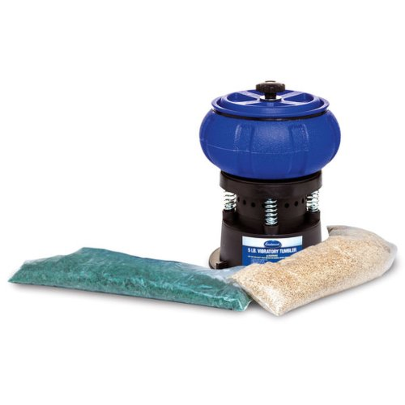 5 Lb Electric Rock Tumbler Vibratory Bowl Tumbling Machine Polishing Small Metal