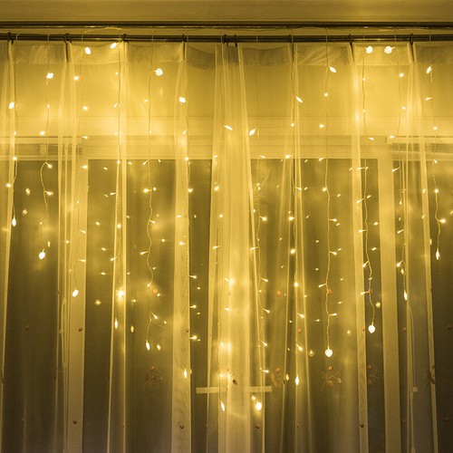 Window Curtain Heart Shaped Led Light String Fairy Lights Home