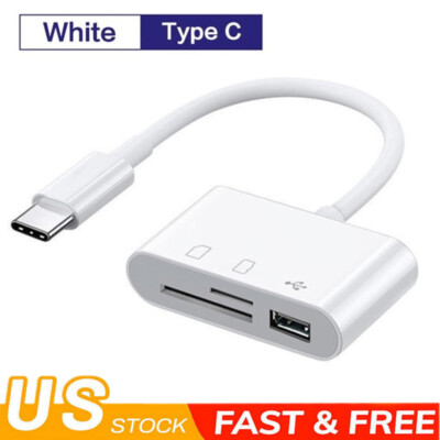 TF/SD Card Adapter Camera Reader Camera Android Linux For iPhone 15 Pro Max Plus