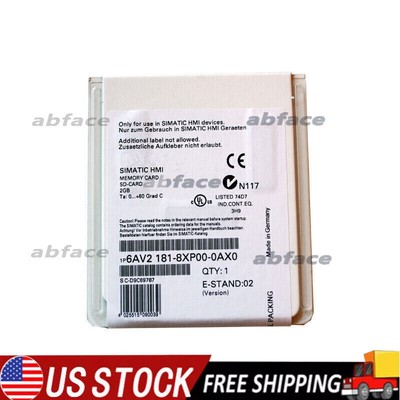 New Siemens SIMATIC SD memory card 2 GB 6AV2181-8XP00-0AX0 6AV2 181-8XP00-0AX0