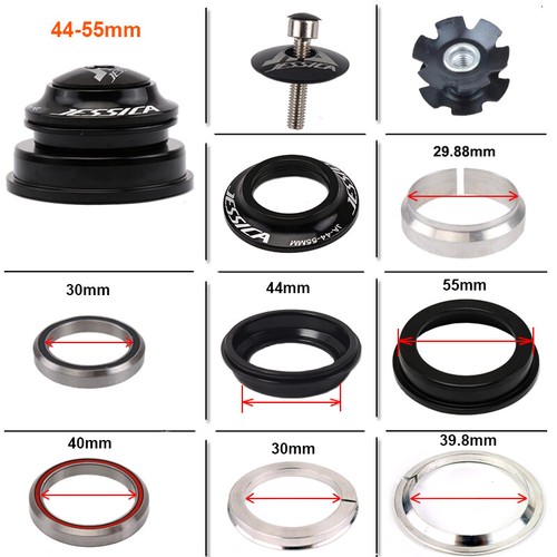 34/44/44-55/44-56mm Bike Threadless Headset Sealed Bearing 1-1/8" Fork Stem Part