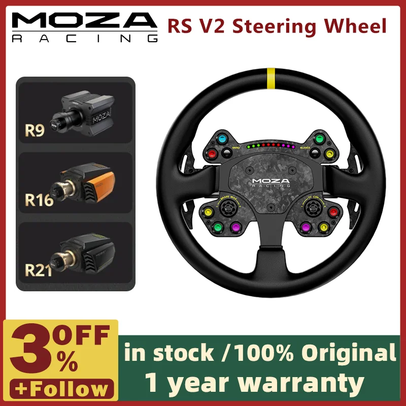 Racing RS V2 with 13 Inch Steering Wheel Compatible with All Wheelbases with Me