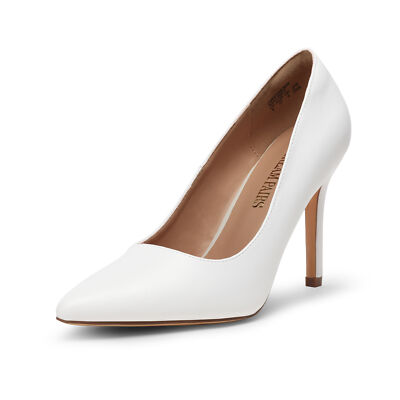 Women Wedding Party Stilettos High Heel Pointed Toe Slip On Pump Shoes