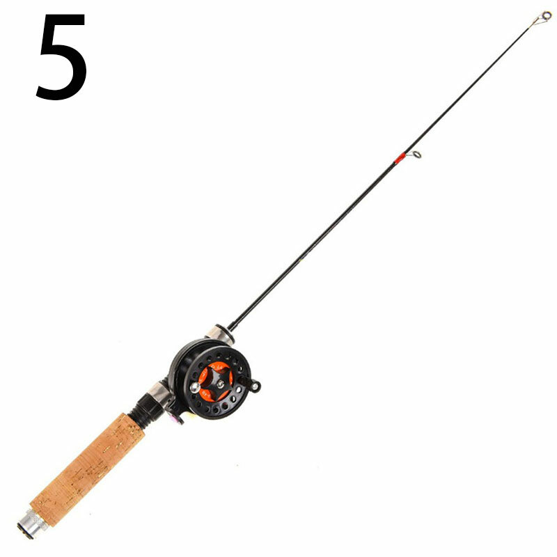 Ice Winter Fishing Rod Reel Kit Mini Telescopic Portable Rod for Ice Fishi-ls