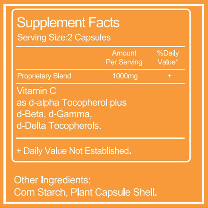 Vitamin C Complex 1000mg - Immune Support,Skin Health - 120 Capsules Softgel