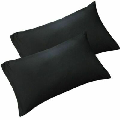 1/2Set Satin Silk Cloth Bed PillowCase Covers Ultra Soft Solid Pillow cases