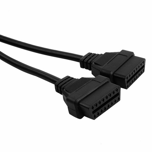 50cm OBD2 Splitter Adapter Verlängerung 16Pin Stecker auf Weibliche Y Kabel