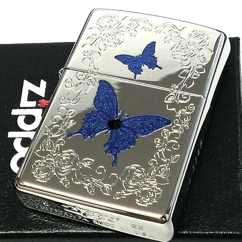 陶器ZIPPO 美品 Zippo Spazuk Bird and Roses Design Brushed Brass Windproof