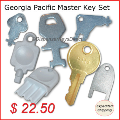 Georgia Pacific  Master Key Set for Paper Towel, Toilet Tissue & Soap Dispensers