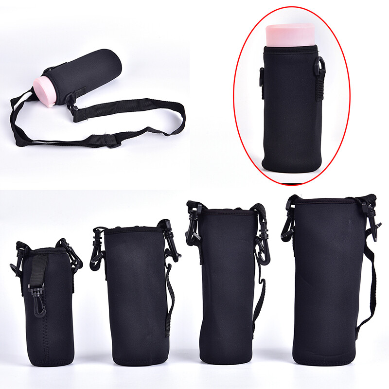 Neoprene Water Bottle Carrier Insulated Cup Cover Bag Holder Pouch with Strap_ro