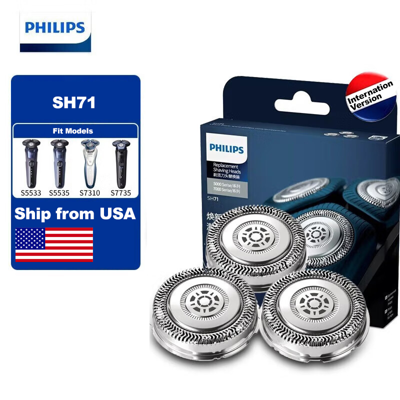 Philips SH71/52 Replacement Heads For Norelco 7000 5000 Series Shavers/Trimmers