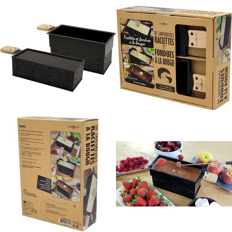 Cookut – Lumi Raclette Und Fondue Mit Kerze Für 2 – Schmelzen Sie Ihre Racl