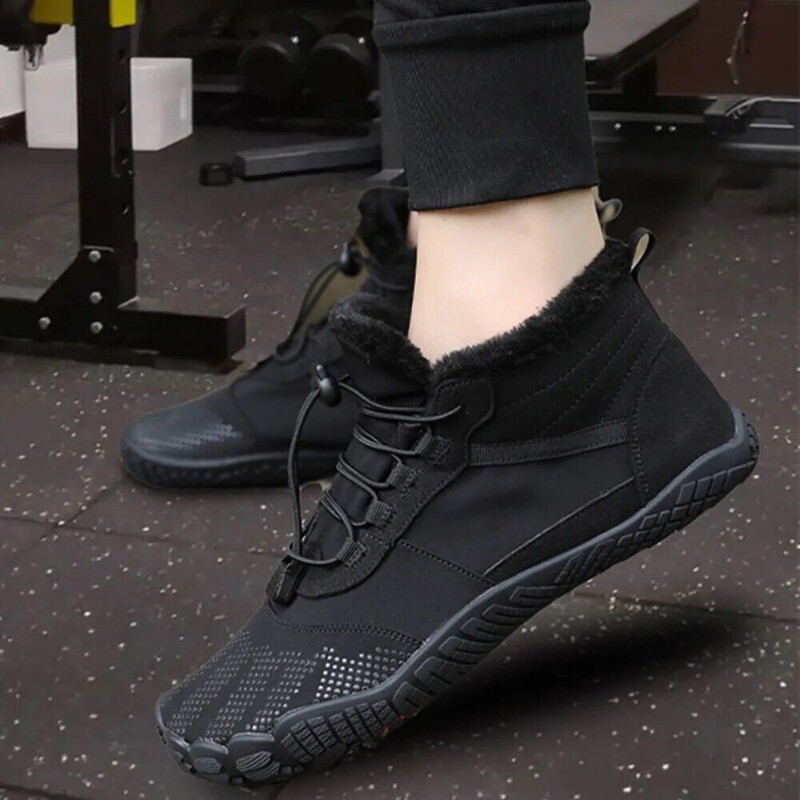 Winter Boots Snow Barefoot Casual Shoes Outdoor Work Shoes Warm Fur Ankle Shoes
