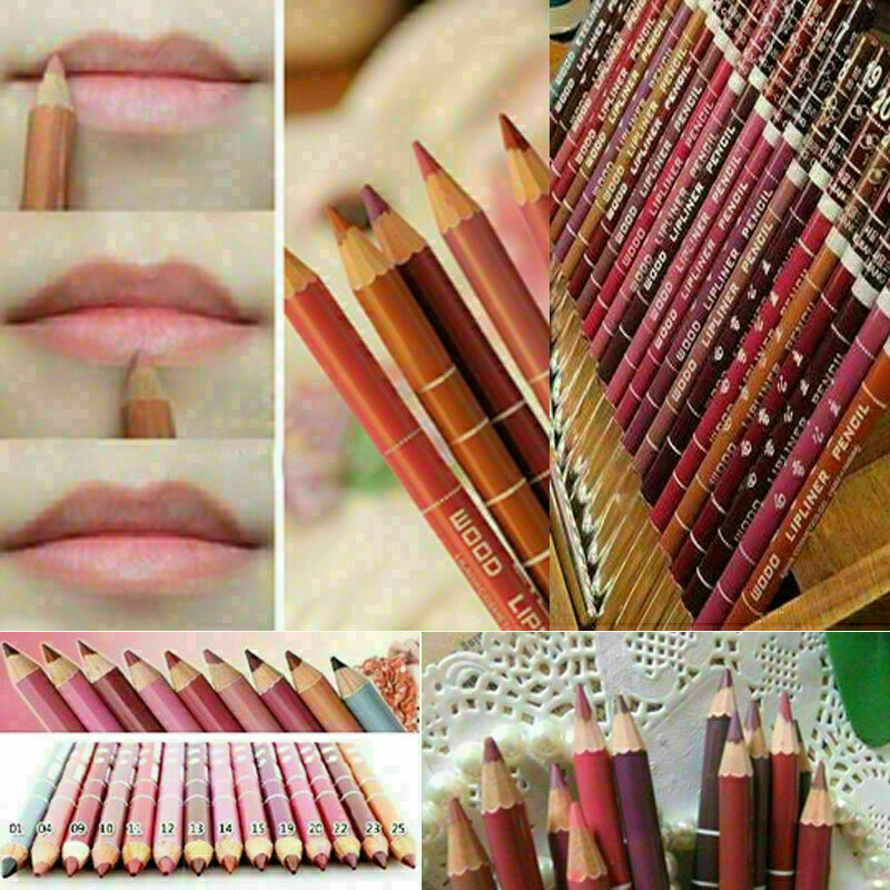 12 Stk Konturenstifte Lippenkontur Wasserfest Lip Liner Stift Lippen Best Q4Q6
