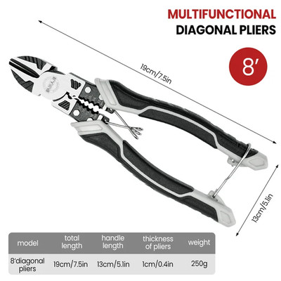 Multifunctional Universal Diagonal Pliers Hardware Wire Cutters Professional