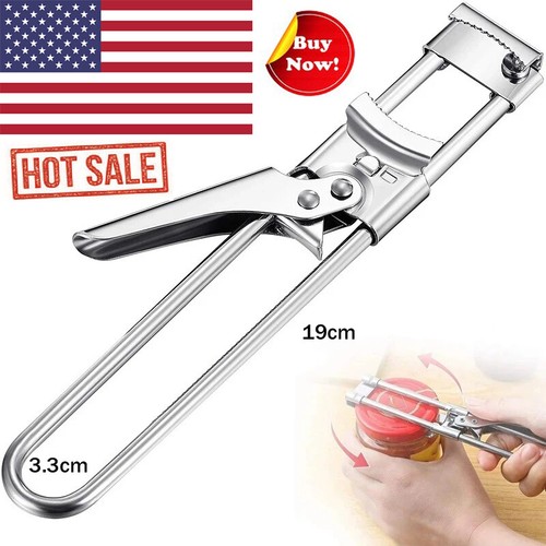 Adjustable Multifunctional Stainless Steel Can Opener Jar Lid Gripper Kitchen