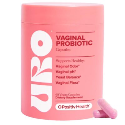 URO Vaginal Probiotics, pH Balance, 60 Count