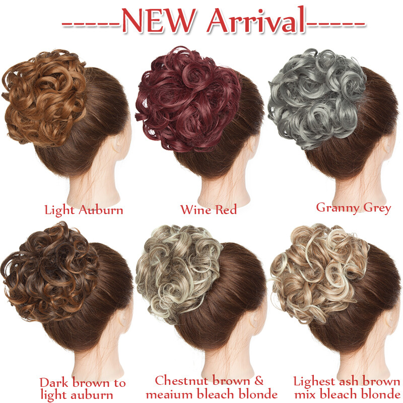 Large Scrunchie Messy Bun Hair Piece Thick Updo Cover Clip In