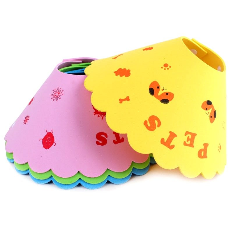 Hund Katze Halskrause Halskragen Trichter Leckschutz *super Soft* Moosgummi S-XL