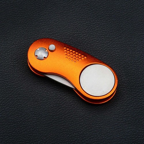 Golf Golfer Pitch Green Divot Repair Switchblade Tool Ball Marker Groove Cleaner