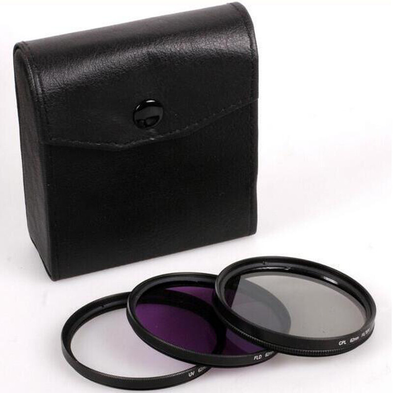 Multiple Sizes SLR Camera Filters Set UV Filter CPL Polarizer FLD Fluoroscope