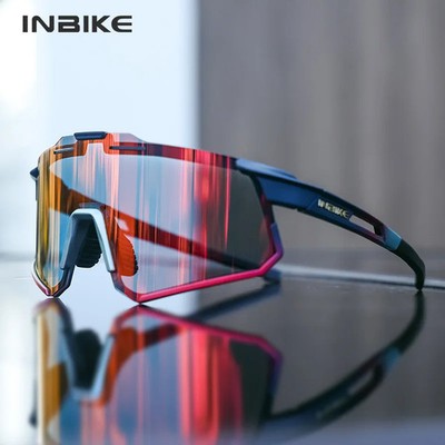 INBIKE Photochrome Fahrradbrille UV400 Rennrad MTB Sonnenbrille Herren