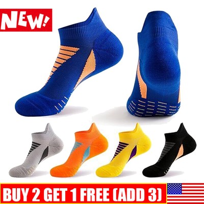 Hywell Men's Thick Padded Athletic Ankle Socks, Hywellstore Men's Athletic Socks