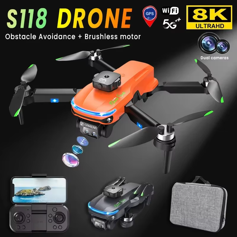 For Xiaomi S118 Drone Professional 8K ESC Drone With Dual Camera Brushless Motor