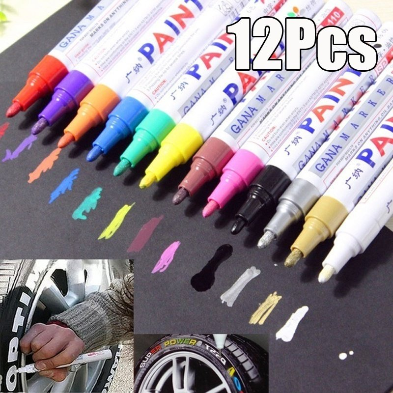 Waterproof Permanent Paint Marker Pen For Car Tyre Tire Tread Rubber Lettering