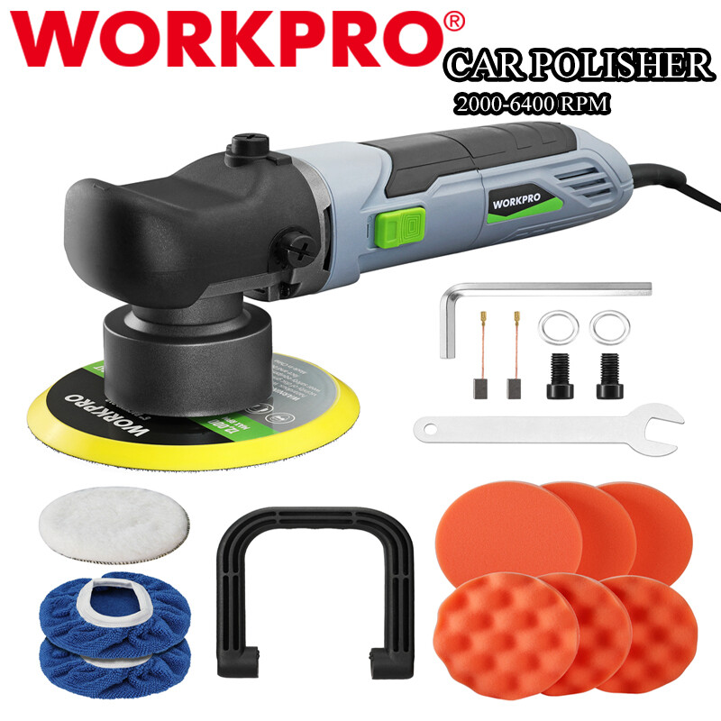 WORKPRO 6400RPM Car Buffer Polisher Kit 6