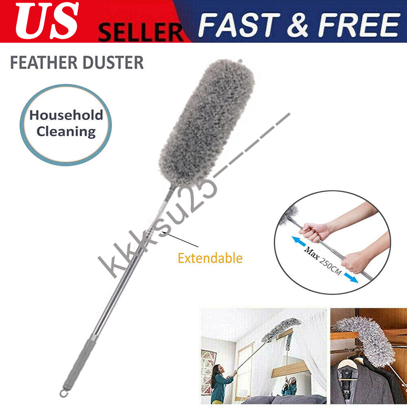 Extendable handle Feather Duster 250cm Long Telescopic Magic