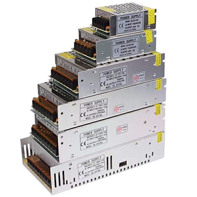 DC 24V 5A to 50A Amp AC 110V 220V Switch Power Supply LED Strip Light 24 V Volt