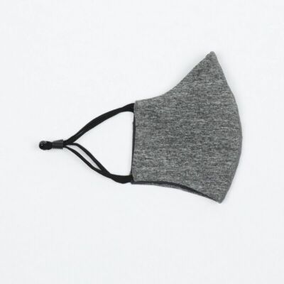 (12) Masks Youth Reusable Face Mask ,heather gray fabric , Adjustable, Washable