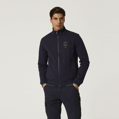 

Толстовка с застежкой-молнией Man Aeronautica Militare FE1756 Navy Blue Pilot Arrows, Синий