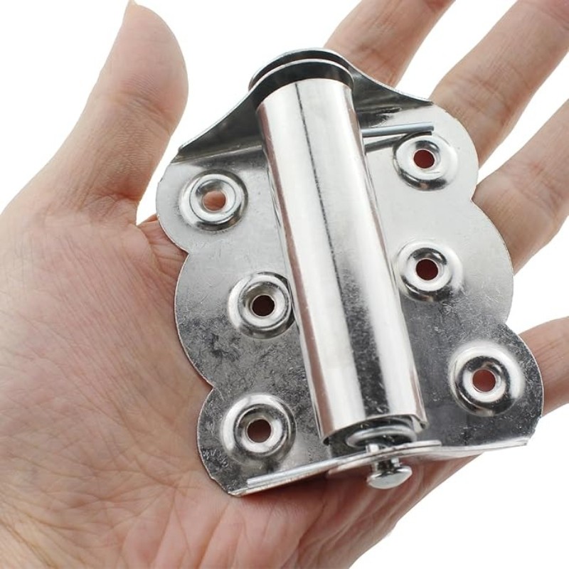 2 Stück Edelstahl-Bandfluggehänge mit Selbstschließung, Soft-Return