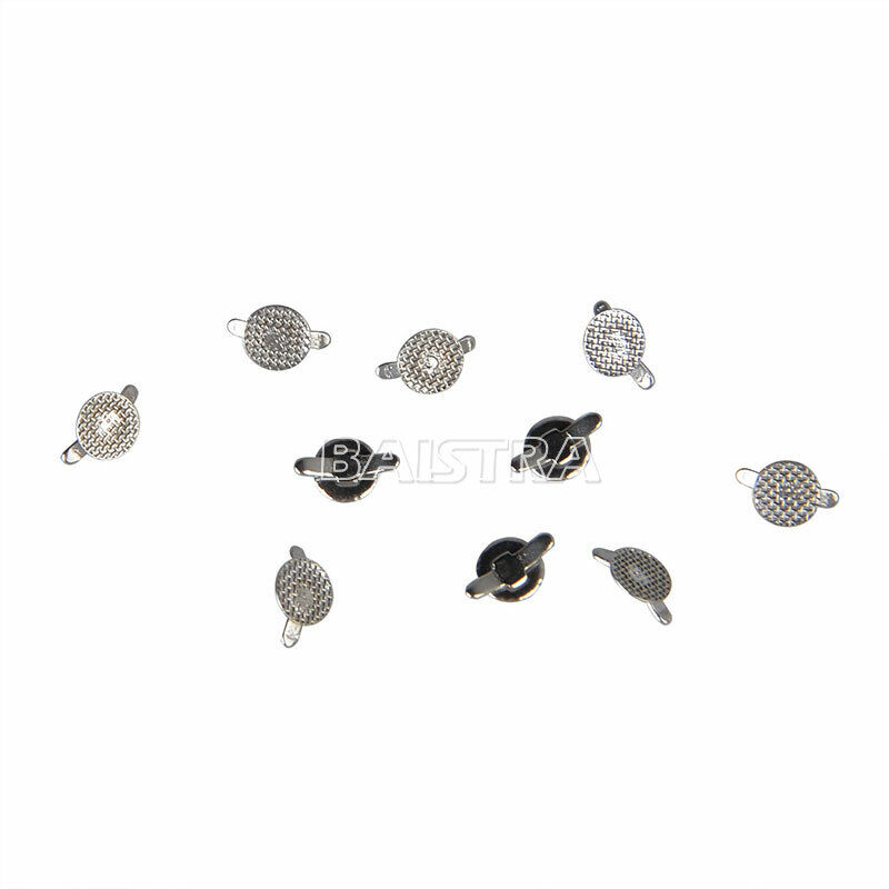 Azdent Dental Orthodontic Lingual Buttons Bondable Round Base/ Button Chain