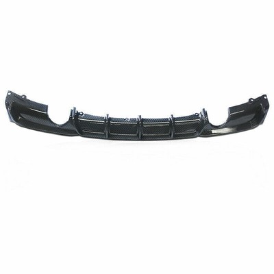 Rear Diffuser Bumper Lip Spoiler For 12-2018 BMW F30 M-Sport Carbon-Fiber Style