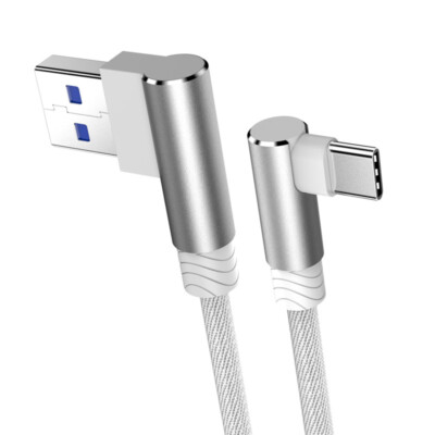 90° Heavy Duty Type C USB C Fast Charge Charger Cable Data Android Cord 1m 2m 3m