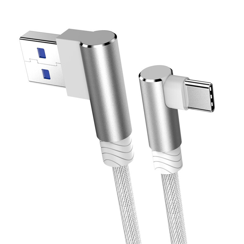 90&deg; Heavy Duty Type C USB C Fast Charge Charger Cable Data Android Cord 1m 2m 3m