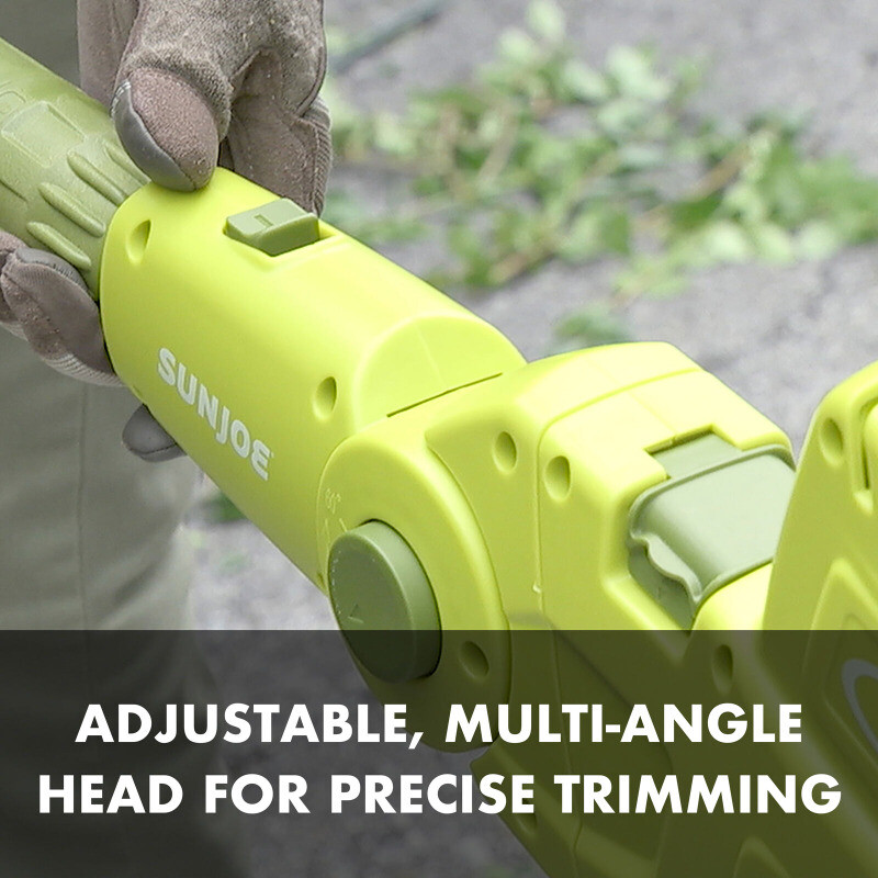 21-in 4-Amp Electric Telescoping Pole Hedge Trimmer Adjustable Multi-Angle Head