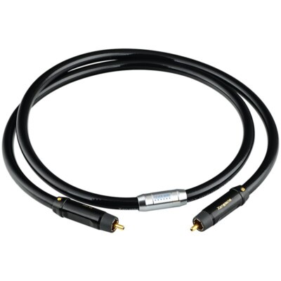 Pure Silver HiFi Audio RCA Male Digital Coaxial Cable 75Ohm SPDIF Decoder Line