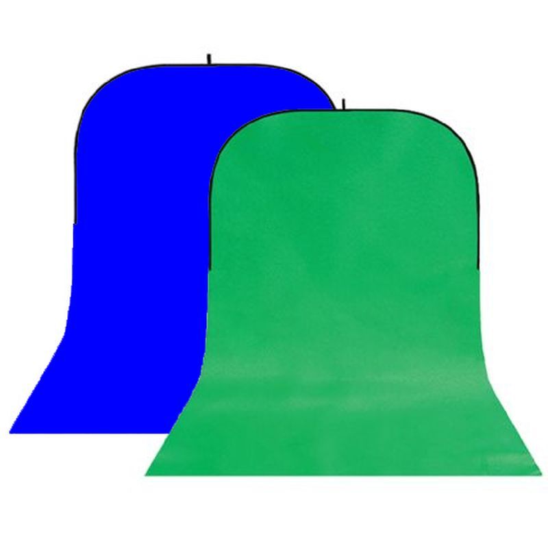 StudioKing BBT-10-07 Fond Pliable (Vert/Bleu) 150x400 cm