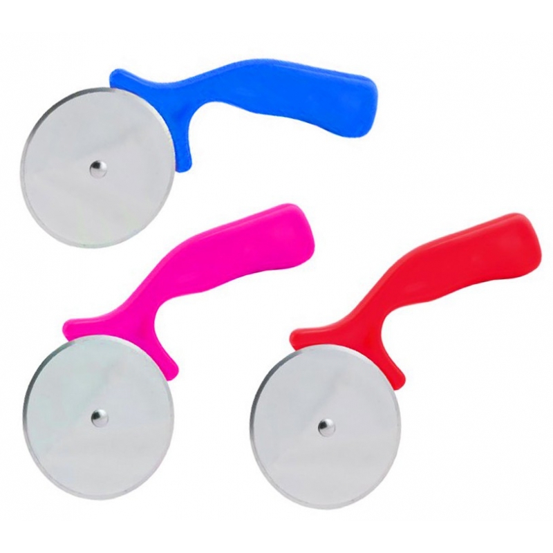 TagliaPizza Taglia Pizza Rotella Colorata Lama Liscia Acciaio Inox dfh