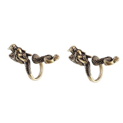 2PCS Cigarette Holder Ring Clip Smoker Holder Cigarette Holder Ring Dragon Men