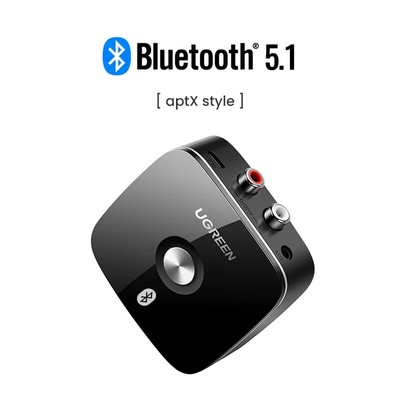 UGREEN Bluetooth RCA 5.1 aptX HD3.5mm Wireless Adapter Music for TV Car 2RCA5.0